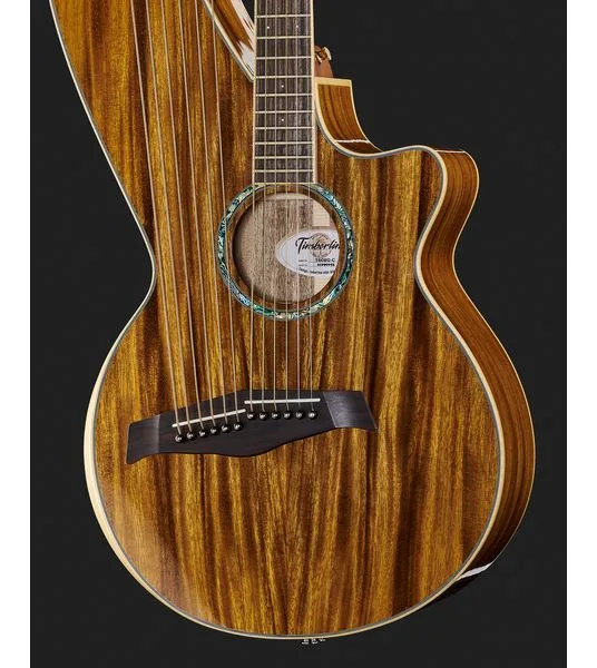 Timberline Guitars T60HGc-e Harp Guitar detail 4