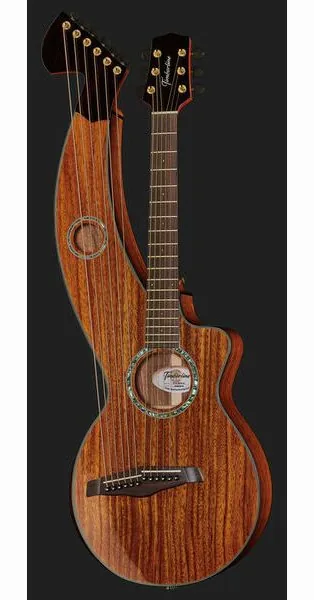 Timberline Guitars T70HGpc-e Harp Guitar detail 2